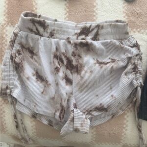 Rue21 White and Brown Athletic Shorts